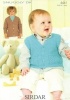 Knitting Pattern - Sirdar 4441 - Snuggly DK - Cardigan & Waistcoat